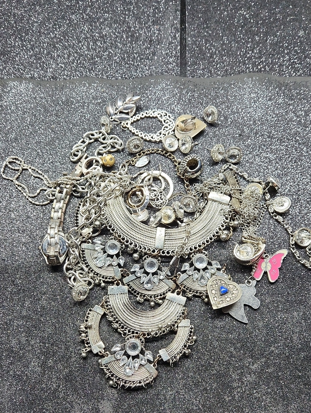 Silver-Tone Broken Or Missing Craft Bag